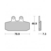 Pastilhas travão APRILIA ETX / MX / RED ROSE / TUAREG / CAGIVA / FANTIC / GARELLI / GILERA / HONDA 125 CRM / MTX / NSR / NX / RTV / XL / MOTO-GUZZI / MORINI / SACHS / SIMSON / 588HF - SBS